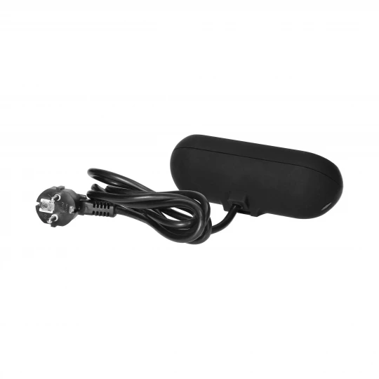 Gniazdo meblowe z uchwytem montażowym, ładowarką USB, 2 gniazda 2P+Z (schuko), 2xUSB, OR-AE-13133(GS)/B