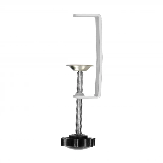 Gniazdo meblowe z uchwytem montażowym,  ładowarką USB, 2 gniazda 2P+Z (Schuko), 2xUSB, przewód 3x1,5mm² - 1,4m, białe