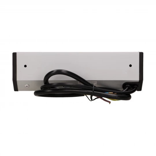 Gniazdo meblowe 2x2P+Z z wyłącznikiem, czarno-srebrne,OR-GM-9002/B-G