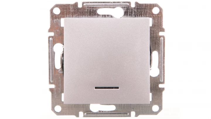 ASFORA Łącznik schod. z podśw. (śrub.) bez ramki aluminium EPH1500361