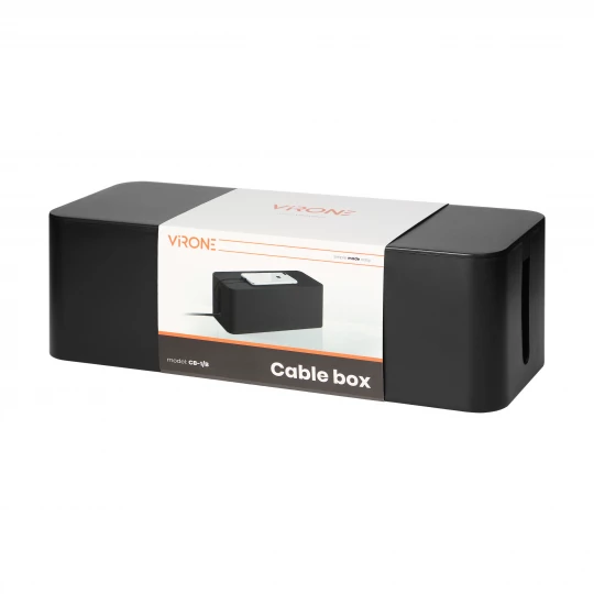 organizer do kabli - cable box L, czarny,CB-1/B