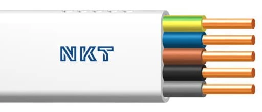 Przewód YDYp 5x2,5 żo biały 450/750V /100m/ 13029019