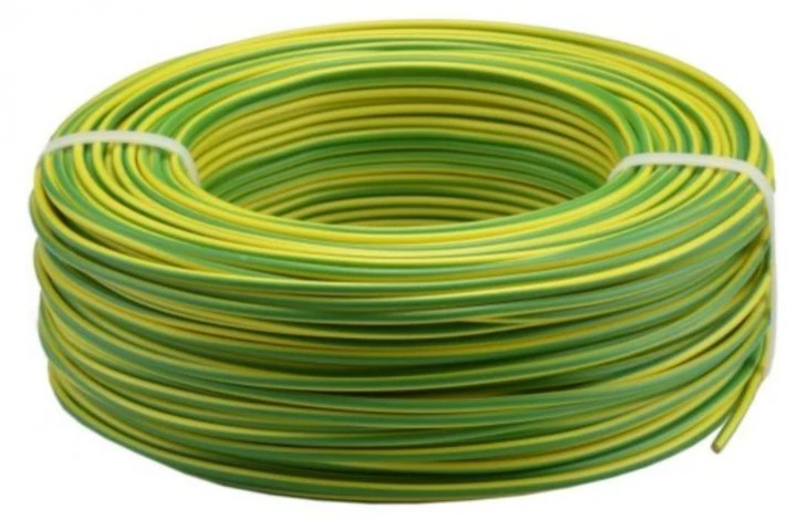 Przewód LGY-2,5mm2 450/750V H07V-K żółto-zielony