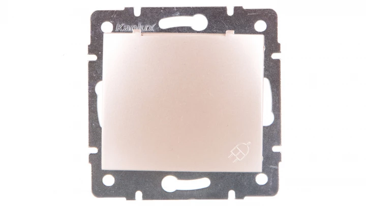 DOMO Gniazdo z uziemieniem IP44 Schuko śrubowe 16A 250V perłowy biały 011230130 24968