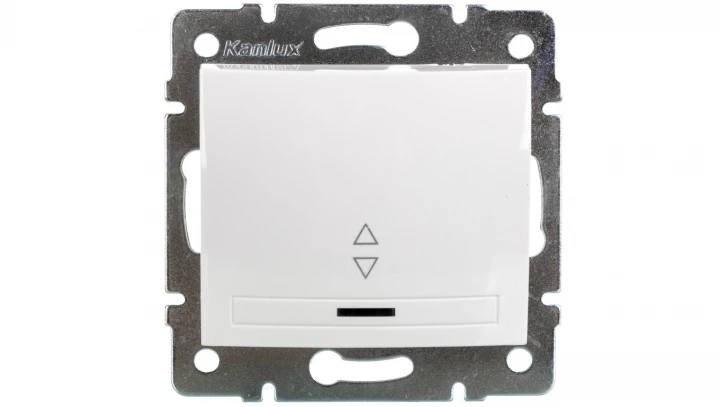DOMO Łącznik schodowy z LED szybkozłączka 10AX 250V biały 011140202 24726