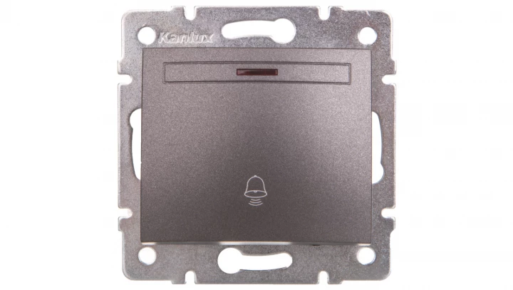 DOMO Łącznik zwierny dzwonek z LED szybkozłączka 10AX 250V grafit 011080241 24898