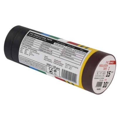 Taśma izolacyjna PVC 15mm / 10m mix /10szt./ F615992