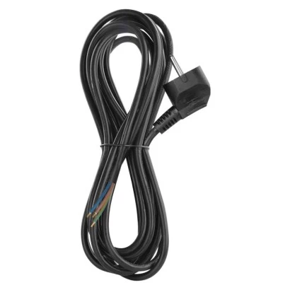 Przewód przyłączeniowy PVC 3x1,0mm, 5m czarny S18315
