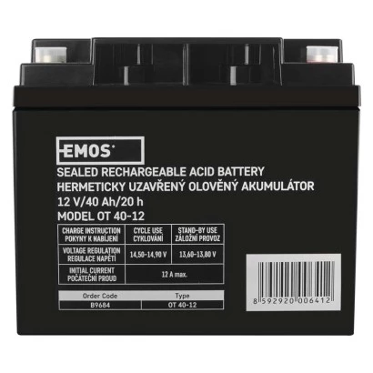 Akumulator AGM 12V 40Ah M6 B9684
