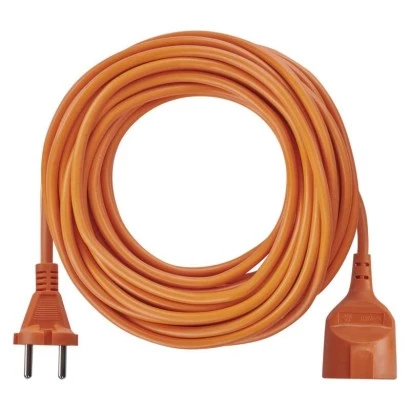 Przedłużacz ogrodowy 15m 1-gniazdo / pomarańczowy / 2x1mm2 P01315