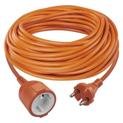 Przedłużacz ogrodowy 30m 1-gniazdo / pomarańczowy / 2x1mm2 P01330