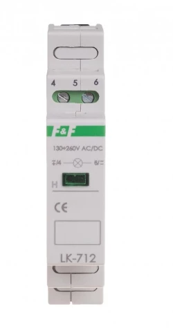 LK-712 G Lampka modułowa zielona 130-260V AC/DC