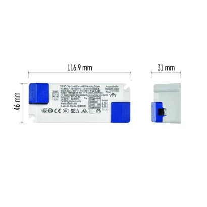 Triak ściemnialny sterownik do oprawy LED 700mA 28W ZZ3070T