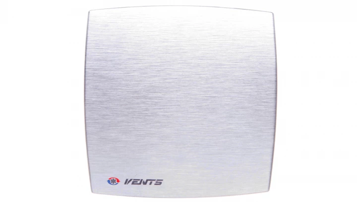 Wentylator osiowy fi 100 230V 14W 88m3/h 33dB timer i higrostat szczotkowane aluminium 100LDATHMET