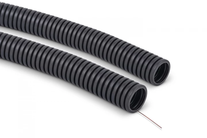 Rura karbowana PVC 750N z pilotem fi20/16mm szara RKSSP 20/16 10340 /25m/