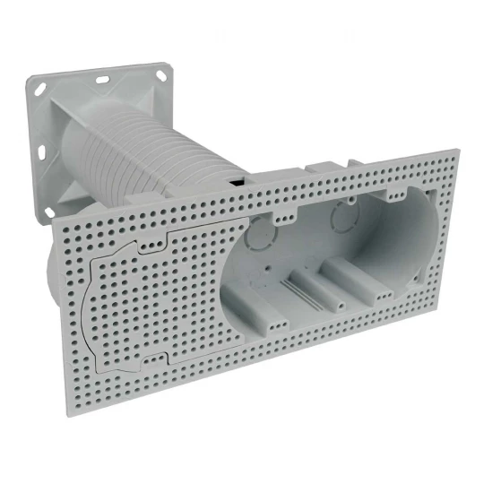 Puszka elektroinstalacyjna do dociepleń 3xgniazdo 230x100x250mm KEZ-3_KB