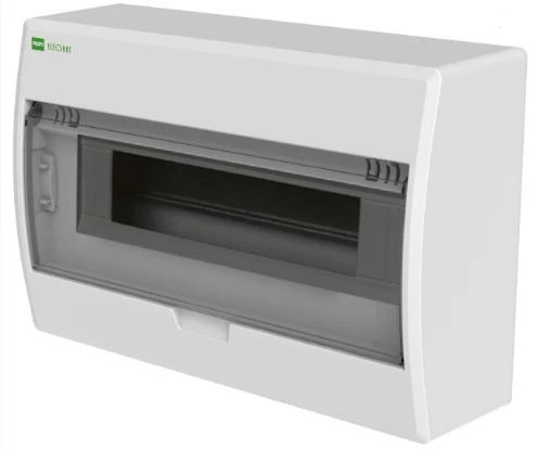 Rozdzielnica ELEGANT EP-nt 1/12 n/t biała 1x12 IP40 drzwi transparentne dymne 2423-01