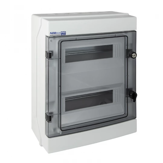 Rozdzielnica modułowa natynkowa 2x12 z zamkiem IP65 RH-24/Z 36.25