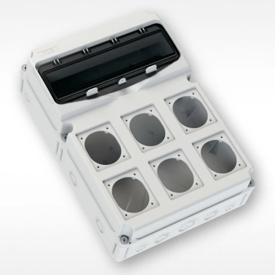OBUDOWA FLEX, 10-MOD, PEŁNA, MATERIAŁ ABS IP66/67, 15851000