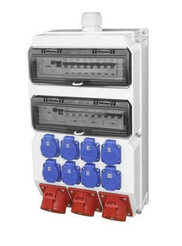 Rozdzielnica stacjonarna SUWAŁKI 2x32A/5P 2x16A/5P 4GS bez zabezpieczeń IP44 9027151W