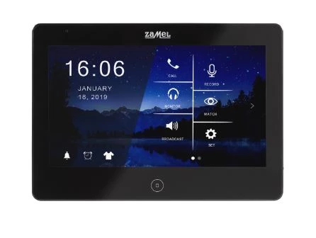 Wideomonitor 10 calowy z dotykowym ekranem czarny VP-810BHD ENT10000446