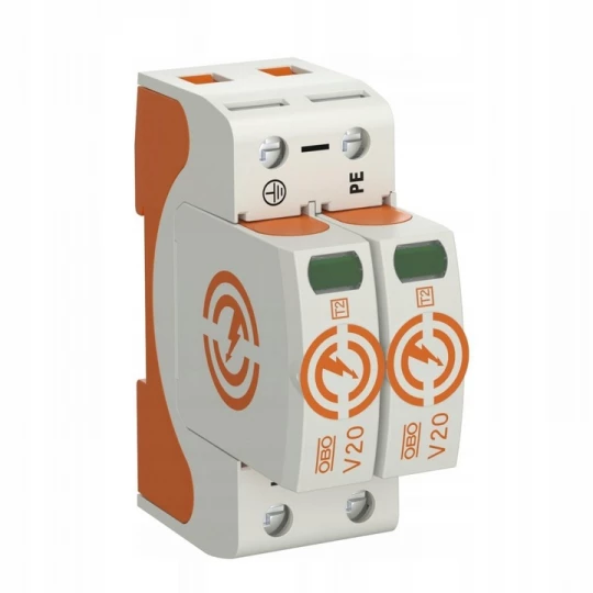 Ogranicznik przepięć C Typ 2 2P 20kA 280V V20-2+FS-280 5095282