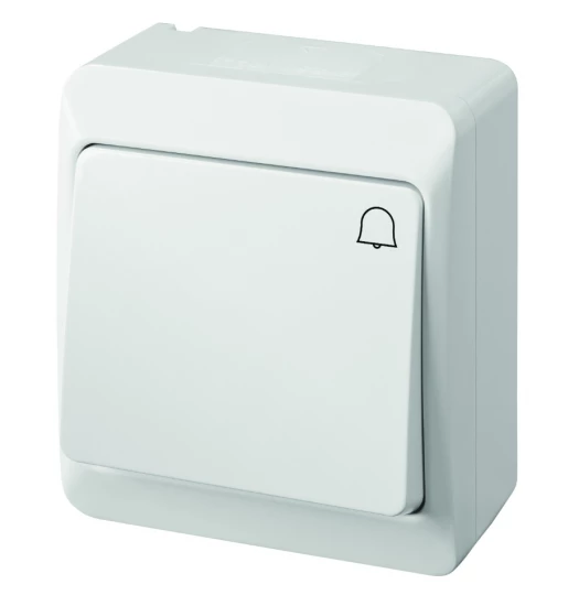 Hermes Przycisk dzwonek biały IP44 ŁNT-1D 0337-02