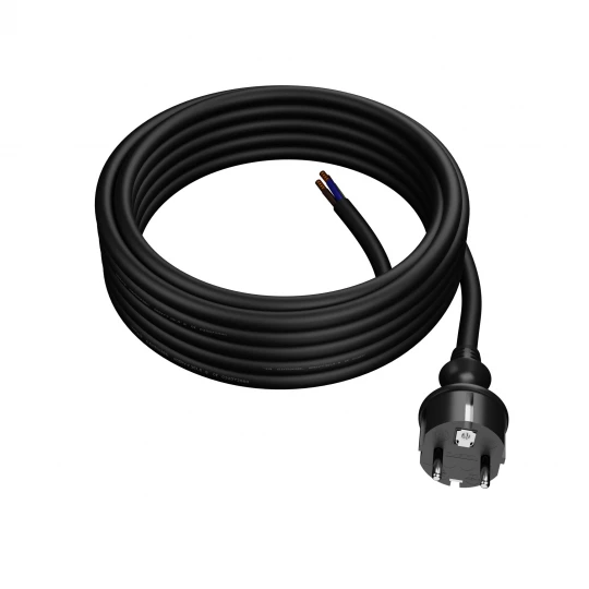 Przewód przyłączeniowy z wtyczką w gumie 3x2,5 PP-40H z/u 4,5m H07RN-F IP44