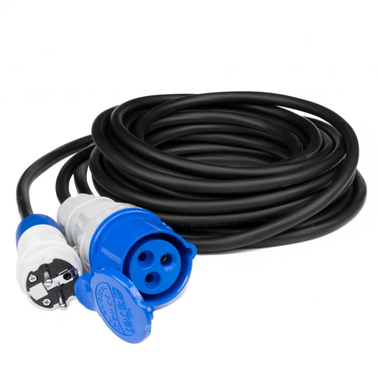 Przedłużacz adapter CAMPING CEE 16A 3P 1x230V EXTREM H05RR-F 3x2,5 5m IP44 PS-CMP1Z/44/5,0M/3X2,5/H05RR-F