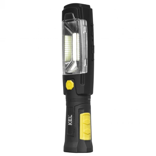 Lampa warsztatowa akumulatorowa LED COB 3W 2,6Ah Li-Ion /+ powerbank, hak, magnes/ LW-1PBR