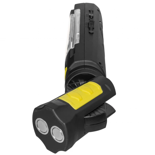 Lampa warsztatowa akumulatorowa LED COB 3W 2,6Ah Li-Ion /+ powerbank, hak, magnes/ LW-1PBR