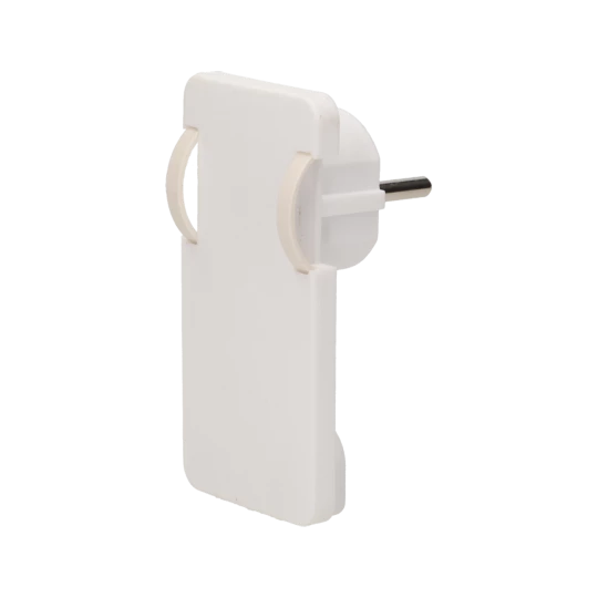 Wtyczka płaska kątowa 2P 16A 250V biała OR-AE-1311/W