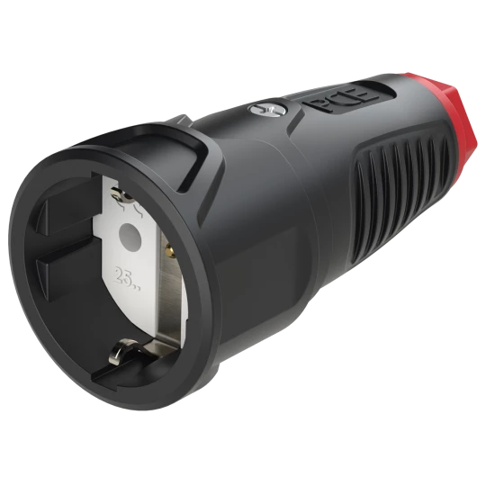 Gniazdo przenośne gumowe 16A 2P+Z 230V SCHUKO VDE IP20 TAURUS2 2510-sr