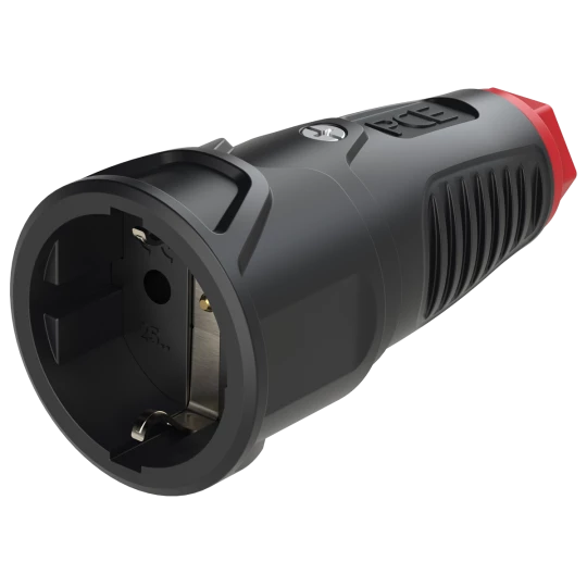 Gniazdo przenośne gumowe 16A 2P+Z 230V VDE IP20 /pełna guma/ TAURUS2 2520-sr