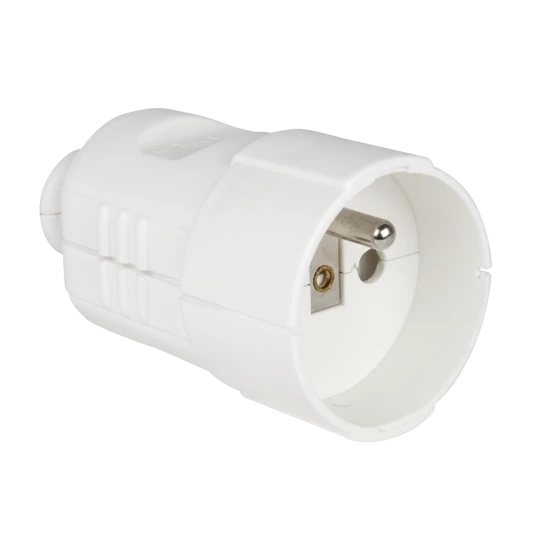 Gniazdo przenośne 10/16A 2P+Z 230V białe IP20 08224