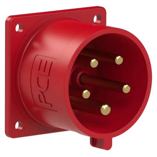 Wtyczka tablicowa 32A 5P 400V czerwona IP44 625-6