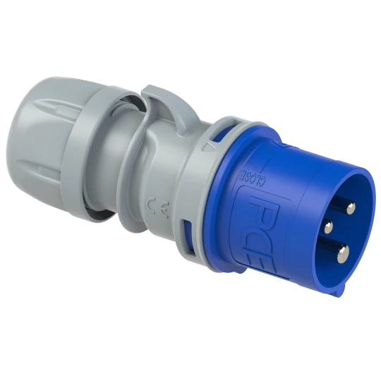 Wtyczka przenośna 16A 3P 230V niebieska IP44 TURBO SHARK 013-6TT