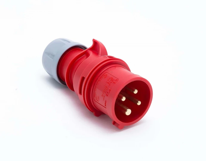 Wtyczka przenośna 16A 4P 400V czerwona IP44 SHARK 014-6
