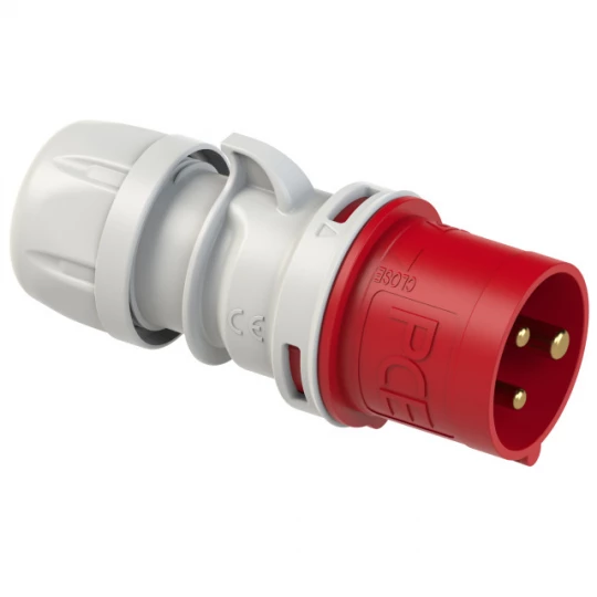 Wtyczka przenośna 32A 3P 400V czerwona IP44 SHARK 023-9