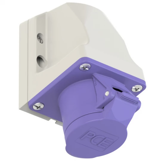 Gniazdo stałe 16A 3P 20-25V fioletowe IP44 163v