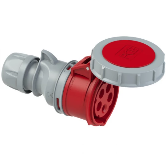 Gniazdo przenośne 16A 5P 400V czerwone IP67 TURBO TWIST 2152-6tt