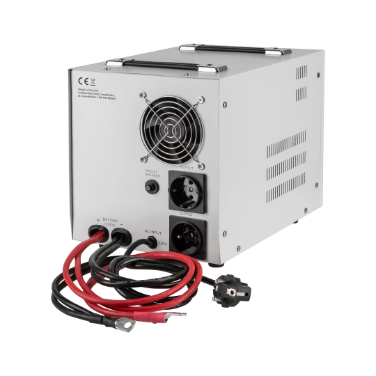 Zasilacz awaryjny KEMOT PROsinus-2000 przetwornica z czystym przebiegiem sinusoidalnym i funkcją ładowania 12V 230V 2000VA/1200W