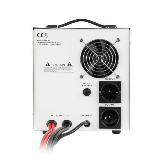 Zasilacz awaryjny KEMOT PROsinus-2000 przetwornica z czystym przebiegiem sinusoidalnym i funkcją ładowania 12V 230V 2000VA/1200W