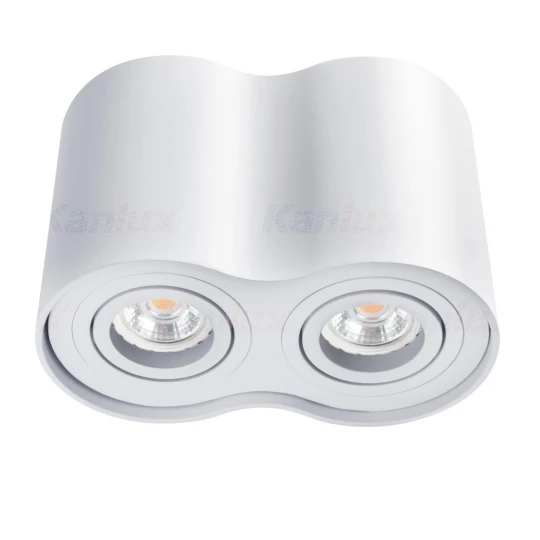 Oprawa sufitowa 2x50W 230V GU10 IP20 Ikl. BORD DLP-250-W 22554