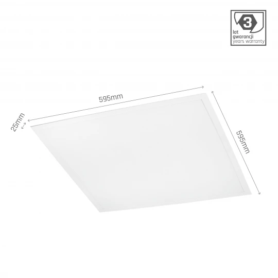 ALGINE PANEL BACKLIGHT 40W WW 230V 120st IP20      600x600x25 BIAŁY