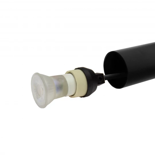 CHLOE SLIM MR11 ZWIESZANA BAZA 250V IP20 40x500+1m kabel CZARNY regulowany kąt świecenia SLIP005054