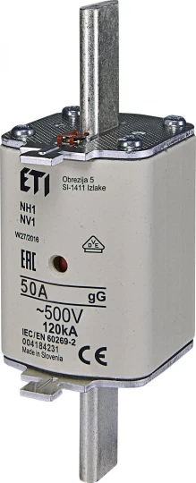 Wkładka bezpiecznikowa NH1 gG 50A/500V 004184231
