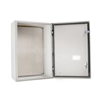 Obudowa metalowa 500x500x260mm IP65 z płytą montażową RN 505025 (RAL 7035) R30RS-01011101500