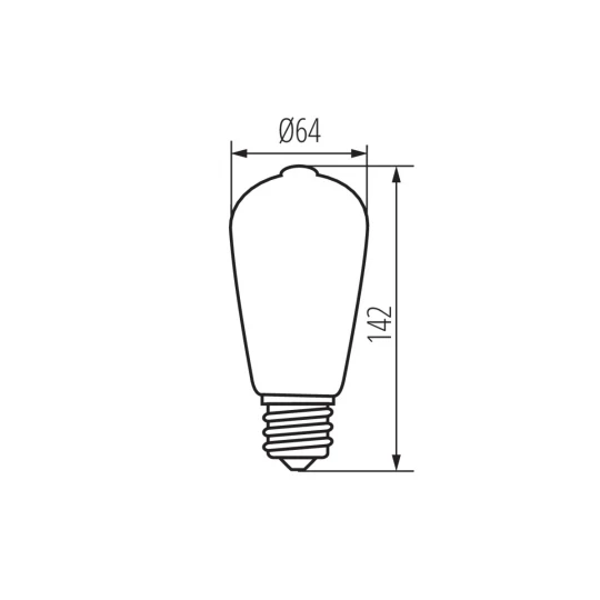 Żarówka LED XLED ST64 7W-WW 29637
