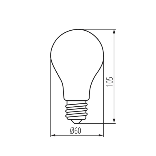 Żarówka LED XLED A60 4,5W-WW-M 29607